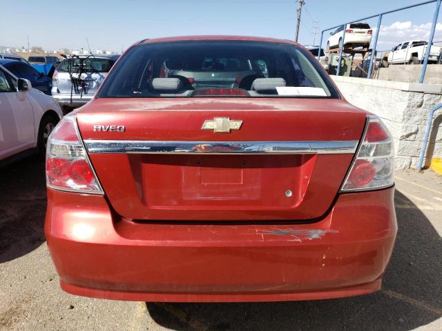 KL1TD56697B053697 - 2007 CHEVROLET AVEO BASE RED photo 6
