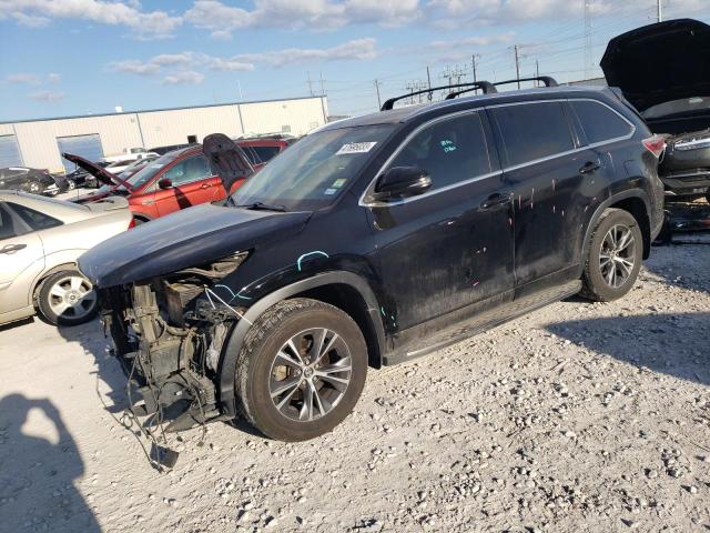 5TDJKRFH3GS502962 - 2016 TOYOTA HIGHLANDER XLE 黑色 照片 1