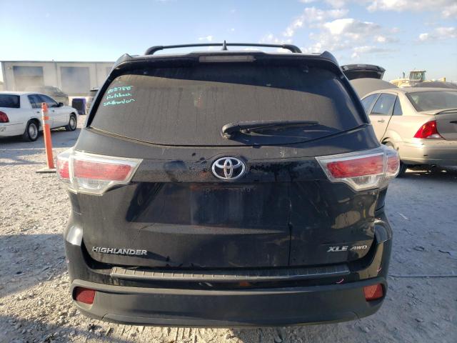5TDJKRFH3GS502962 - 2016 TOYOTA HIGHLANDER XLE 黑色 照片 6