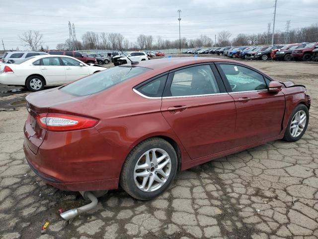 3FA6P0H73ER388782 - 2014 FORD FUSION SE RED photo 3