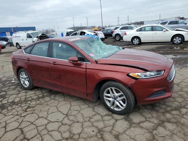 3FA6P0H73ER388782 - 2014 FORD FUSION SE RED photo 4