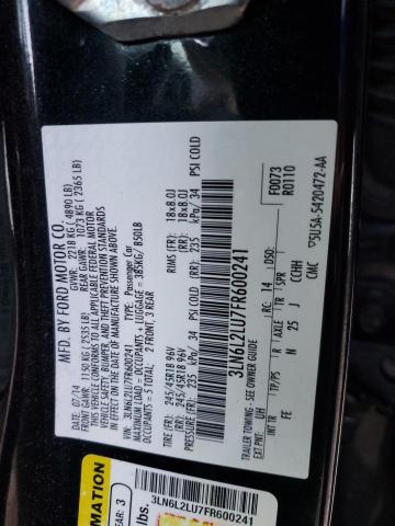 3LN6L2LU7FR600241 - 2015 LINCOLN MKZ HYBRID BLACK photo 13