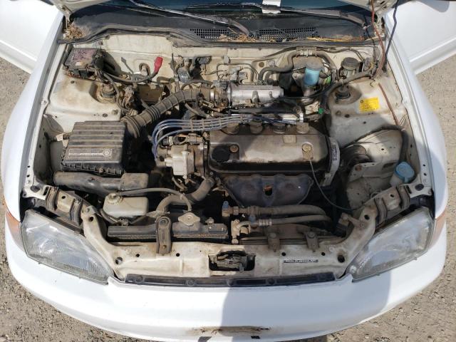 2HGEH2350RH524406 - 1994 HONDA CIVIC CX WHITE photo 11