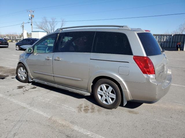 5N1BV28U54N352475 - 2004 NISSAN QUEST S GOLD photo 2