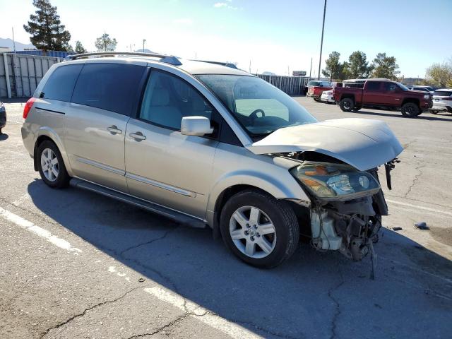 5N1BV28U54N352475 - 2004 NISSAN QUEST S GOLD photo 4