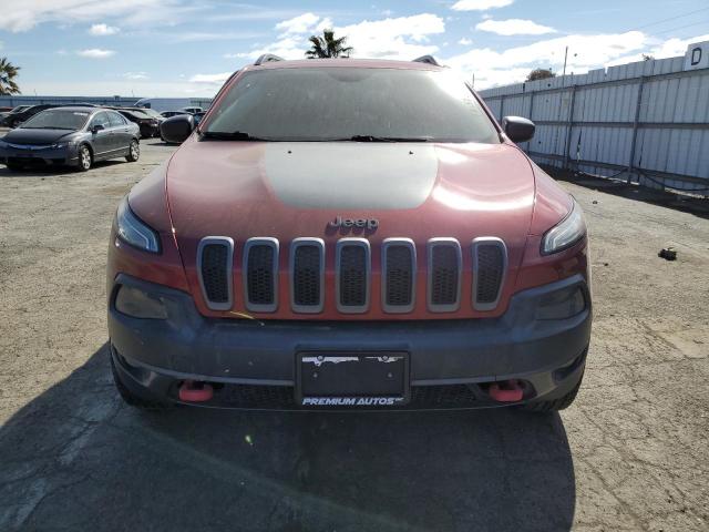 1C4PJMBS5FW575752 - 2015 JEEP CHEROKEE TRAILHAWK ბურგუნდია ფოტო 5