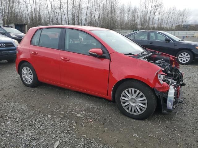WVWDB7AJ9CW289019 - 2012 VOLKSWAGEN GOLF RED photo 4