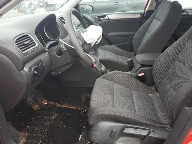 WVWDB7AJ9CW289019 - 2012 VOLKSWAGEN GOLF RED photo 7