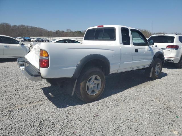 5TEWM72N62Z044796 - 2002 TOYOTA TACOMA XTRACAB WHITE photo 3