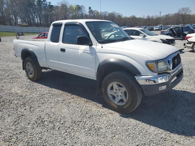 5TEWM72N62Z044796 - 2002 TOYOTA TACOMA XTRACAB WHITE photo 4