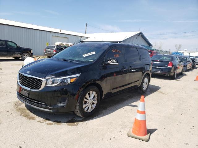 KNDMB5C16H6313964 - 2017 KIA SEDONA LX BLACK photo 1