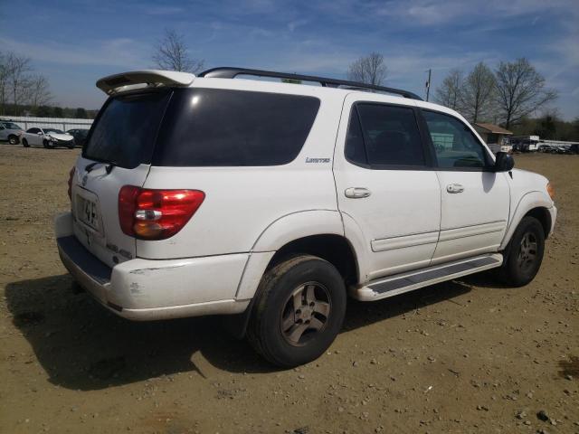 5TDBT48A92S062405 - 2002 TOYOTA SEQUOIA LIMITED WHITE photo 3