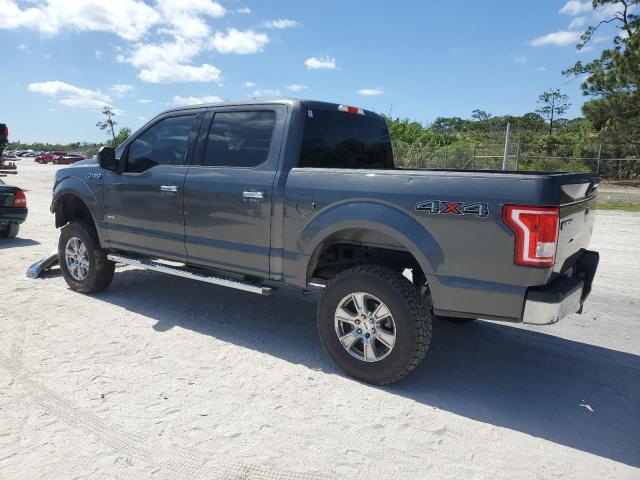 1FTEW1EPXGFB23487 - 2016 FORD F150 SUPERCREW GRAY photo 2