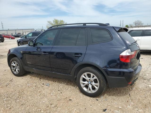 WBXPC93459WJ28823 - 2009 BMW X3 XDRIVE30I BLUE photo 2