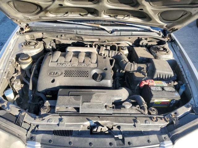 KNAFB161045142283 - 2004 KIA SPECTRA GS SILVER photo 11