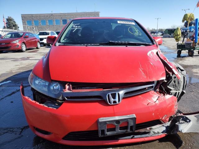 2HGFG12837H502670 - 2007 HONDA CIVIC EX RED photo 5