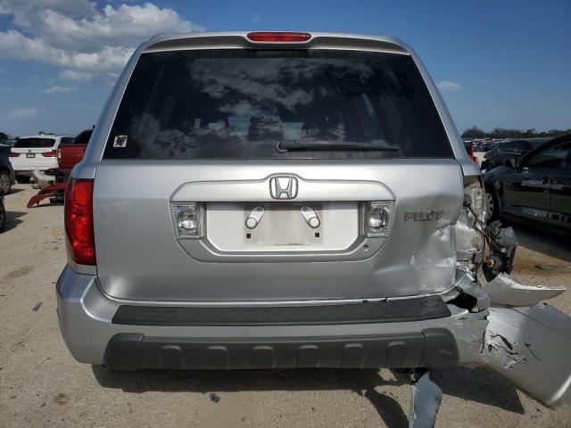 5FNYF18425B017924 - 2005 HONDA PILOT EX SILVER photo 6