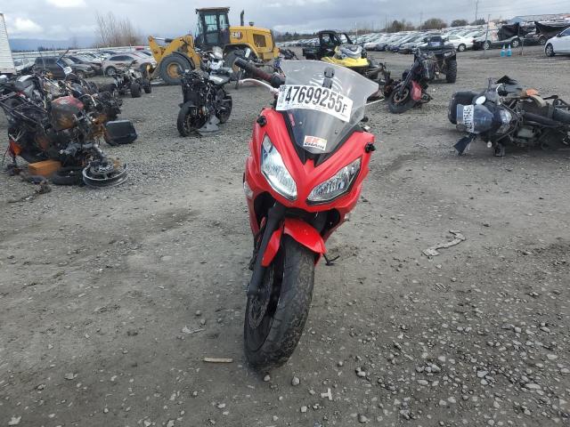 JKAEXEE15CDA03664 - 2012 KAWASAKI EX650 EC RED photo 2