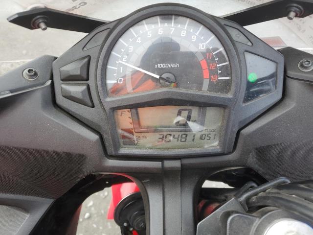 JKAEXEE15CDA03664 - 2012 KAWASAKI EX650 EC RED photo 7