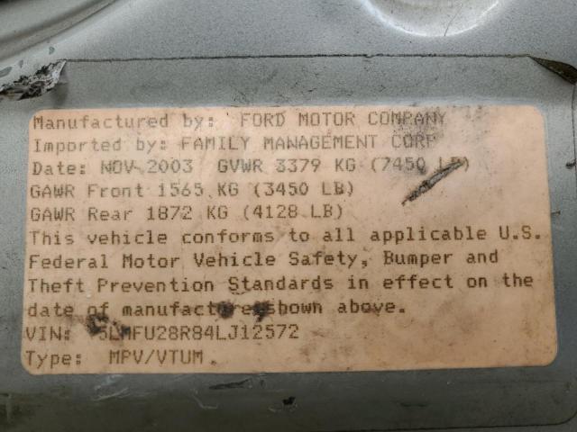 5LMFU28R84LJ12572 - 2004 LINCOLN NAVIGATOR თაფლისფერი ფოტო 13