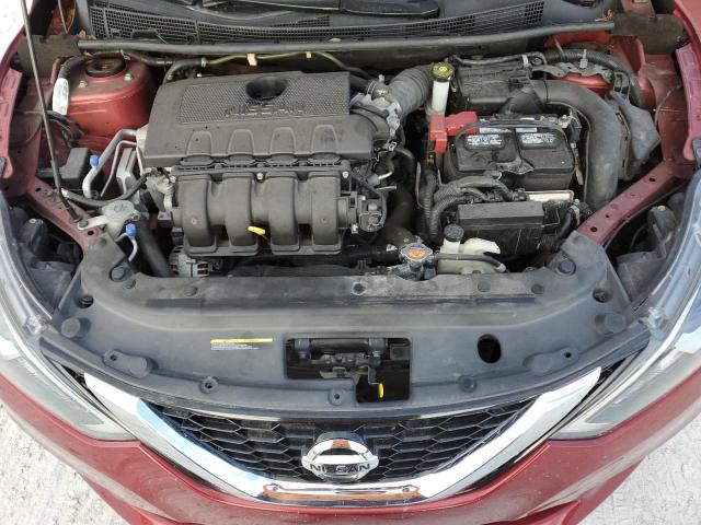 3N1AB7AP4KY238979 - 2019 NISSAN SENTRA S RED photo 11