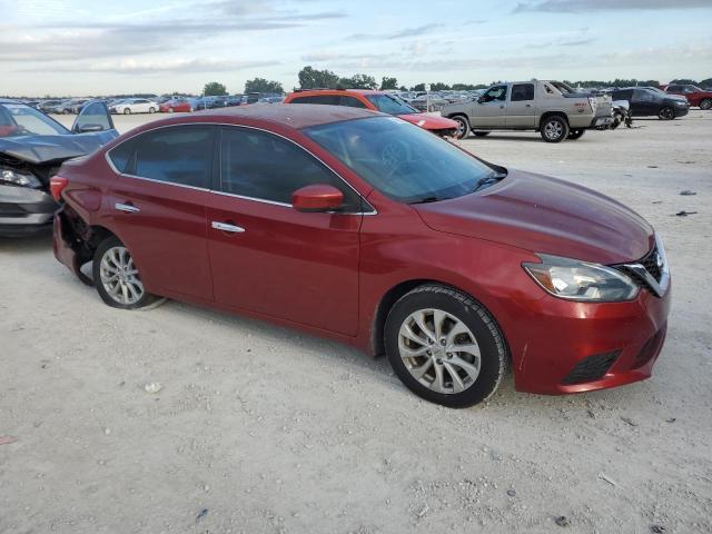 3N1AB7AP4KY238979 - 2019 NISSAN SENTRA S RED photo 4
