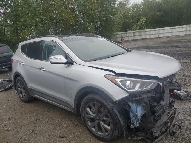 5XYZWDLA4JG555837 - 2018 HYUNDAI SANTA FE S SILVER photo 1