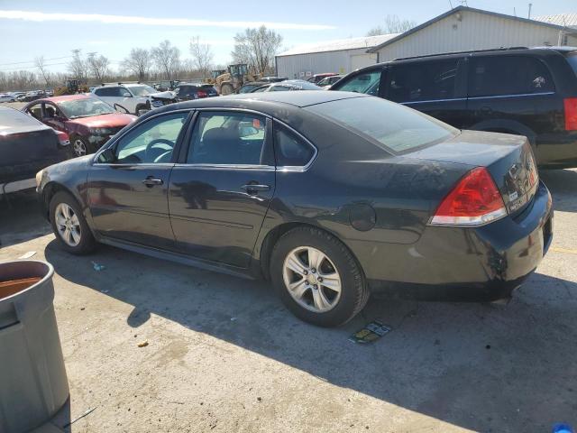 2G1WF5E38D1235595 - 2013 CHEVROLET IMPALA LS BLACK photo 2