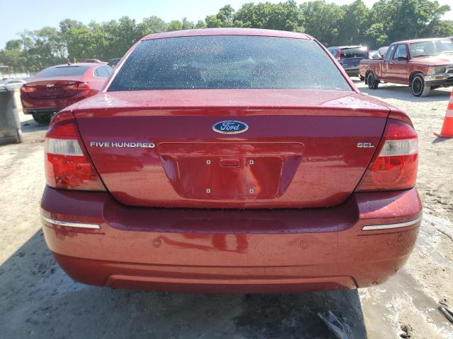 1FAFP24126G143803 - 2006 FORD FIVE HUNDR SEL RED photo 6