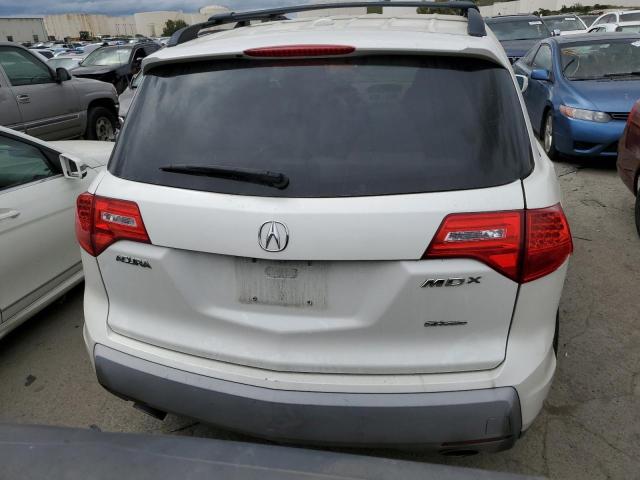 2HNYD28259H515524 - 2009 ACURA MDX WHITE photo 6