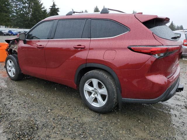 5TDGZRBHXNS229141 - 2022 TOYOTA HIGHLANDER XLE 红色 照片 2