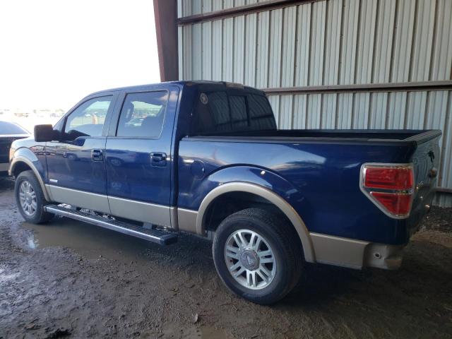 1FTFW1CT6CFA70639 - 2012 FORD F150 SUPERCREW BLUE photo 2