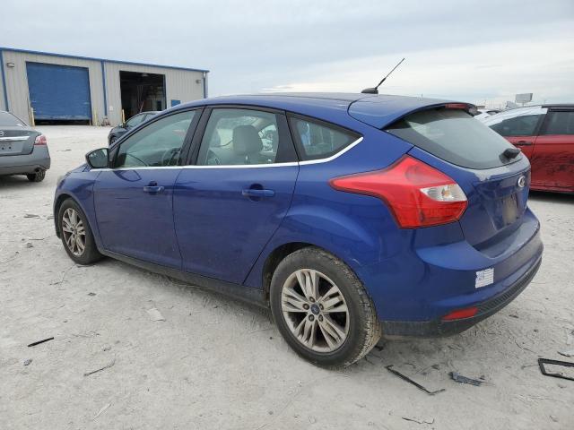 1FAHP3M28CL362954 - 2012 FORD FOCUS SEL BLUE photo 2