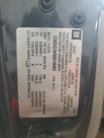 1GNDV23W08D148403 - 2008 CHEVROLET UPLANDER LS CHARCOAL photo 14