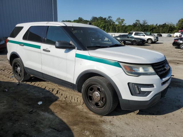 1FM5K8AR8GGC15019 - 2016 FORD EXPLORER POLICE INTERCEPTOR WHITE photo 4