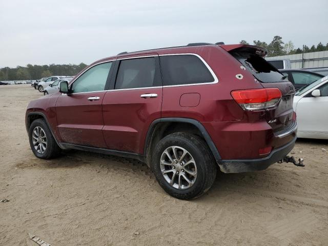 1C4RJFBG0GC347614 - 2016 JEEP GRAND CHER LIMITED MAROON photo 2