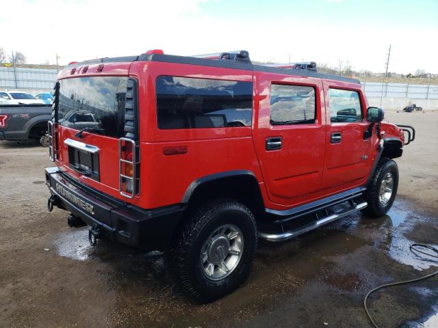 5GRGN23U04H113396 - 2004 HUMMER H2 RED photo 3