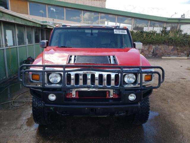 5GRGN23U04H113396 - 2004 HUMMER H2 RED photo 5