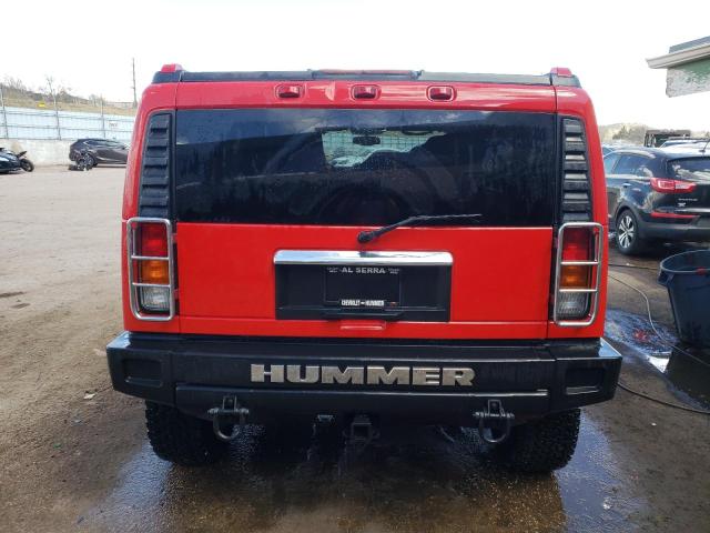 5GRGN23U04H113396 - 2004 HUMMER H2 RED photo 6