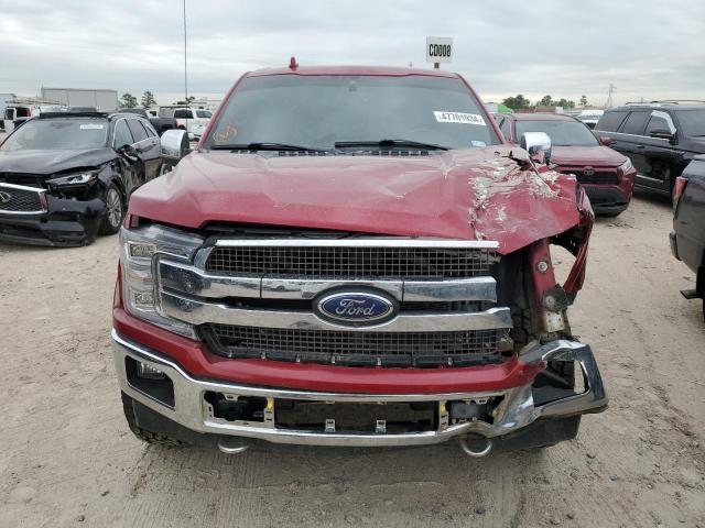 1FTEW1E54JFE09986 - 2018 FORD F150 SUPERCREW BURGUNDY photo 5