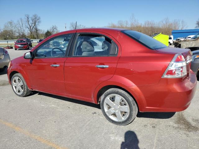 KL1TG56E29B405181 - 2009 CHEVROLET AVEO LT RED photo 2