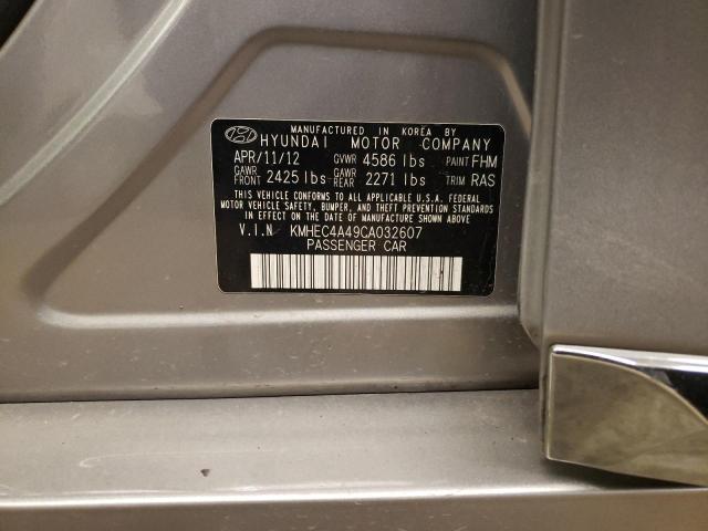 KMHEC4A49CA032607 - 2012 HYUNDAI SONATA HYBRID GRAY photo 12