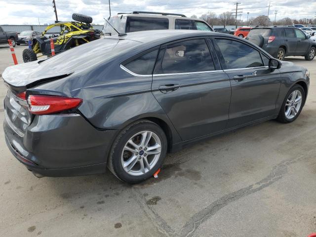 3FA6P0HD7JR146951 - 2018 FORD FUSION SE GRAY photo 3