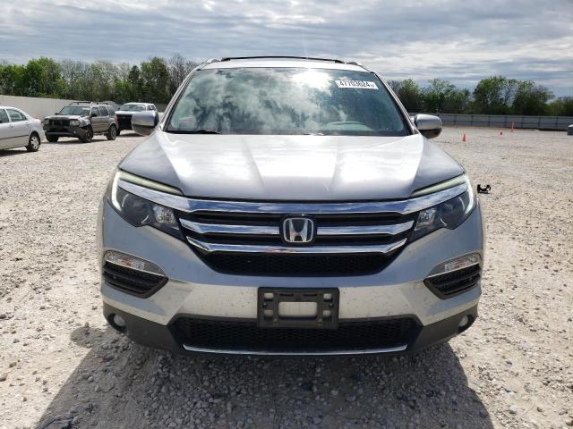 5FNYF6H08HB055687 - 2017 HONDA PILOT ELITE SILVER photo 5