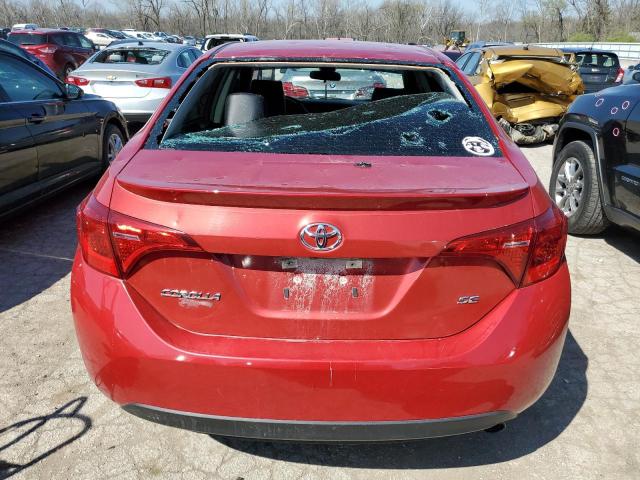 5YFBURHE9KP921143 - 2019 TOYOTA COROLLA L RED photo 6