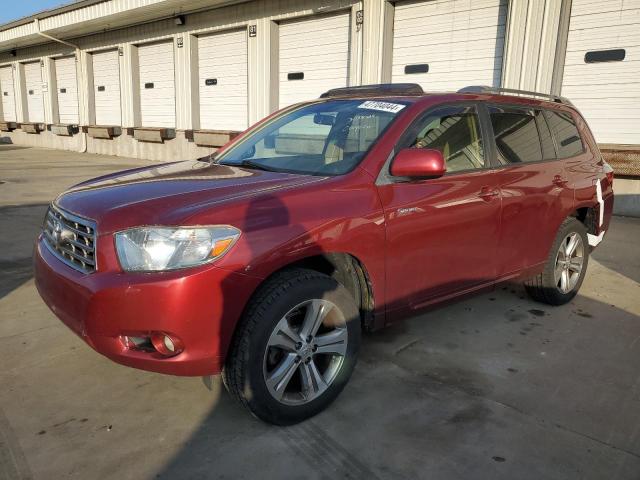 JTEDS43A182058704 - 2008 TOYOTA HIGHLANDER SPORT MAROON photo 1