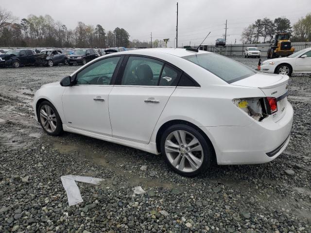 1G1PG5SB3F7182596 - 2015 CHEVROLET CRUZE LTZ WHITE photo 2