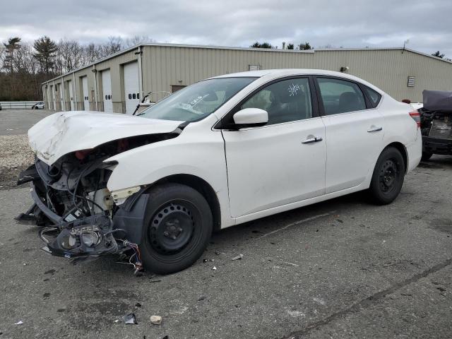 3N1AB7AP9FL660006 - 2015 NISSAN SENTRA S WHITE photo 1