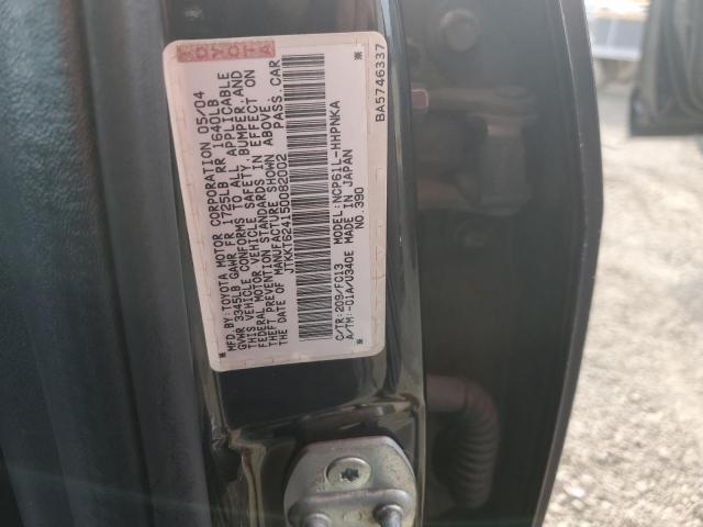 JTKKT624150082002 - 2005 TOYOTA SCION XA BLACK photo 12