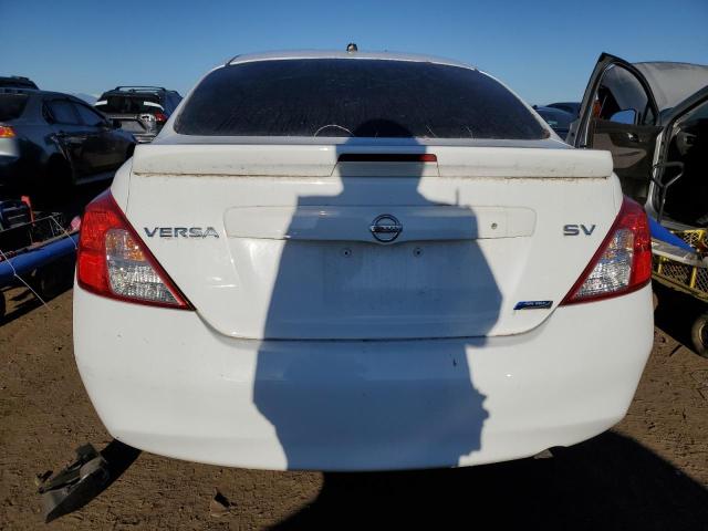 3N1CN7AP6EL818719 - 2014 NISSAN VERSA S WHITE photo 6